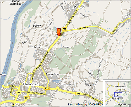 Mapa dojazdu